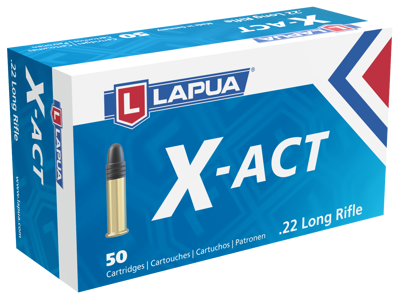 LAPUA X-ACT .22LR MATCH AMMO (50 rds)                       